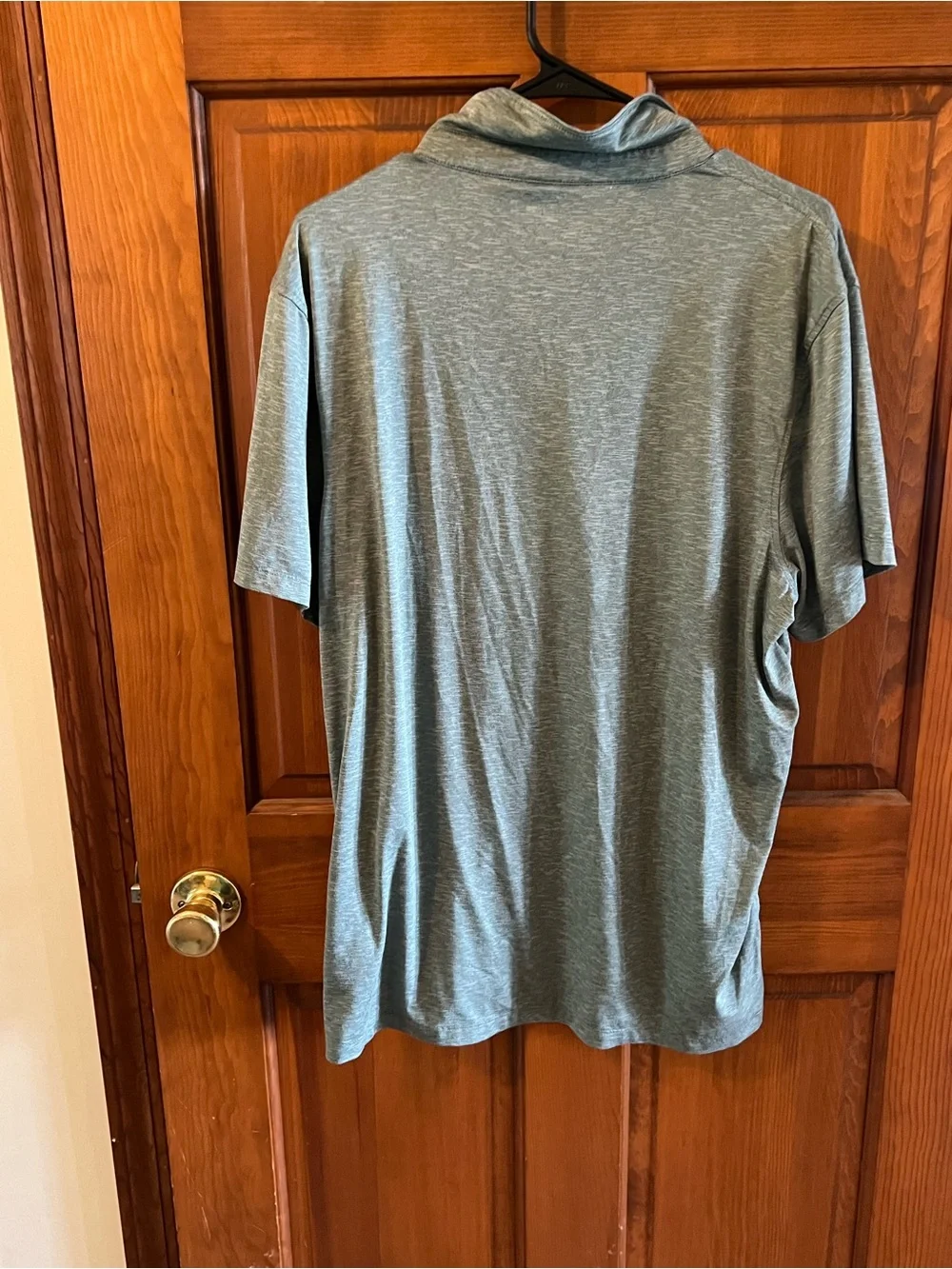 J. Crew Performance Men's Heathered Sage Green Polo